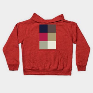 Red Album Color Palette Kids Hoodie